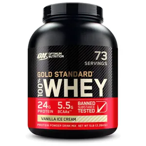 Proteína Gold Standard 100% Whey Optimum Nutrition    5lbs 73 Servicios
